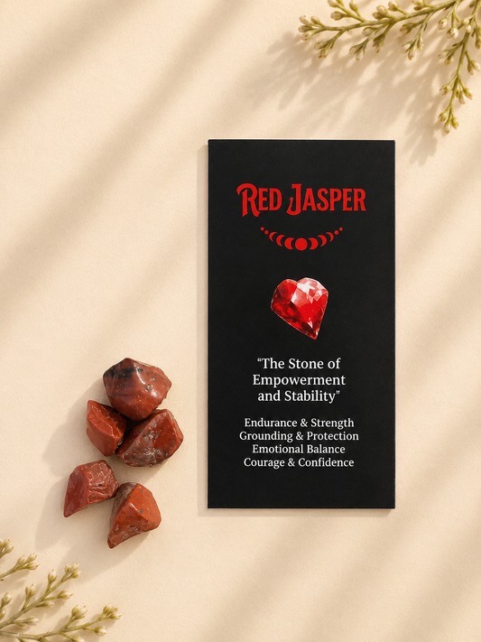 Incienso Crystal Magic de jaspe rojo, detalle de la caja