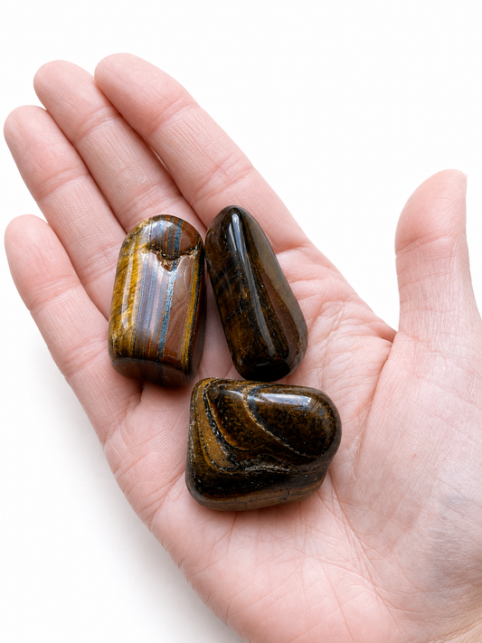 Ojo de tigre rodado, otra vista de las piedras