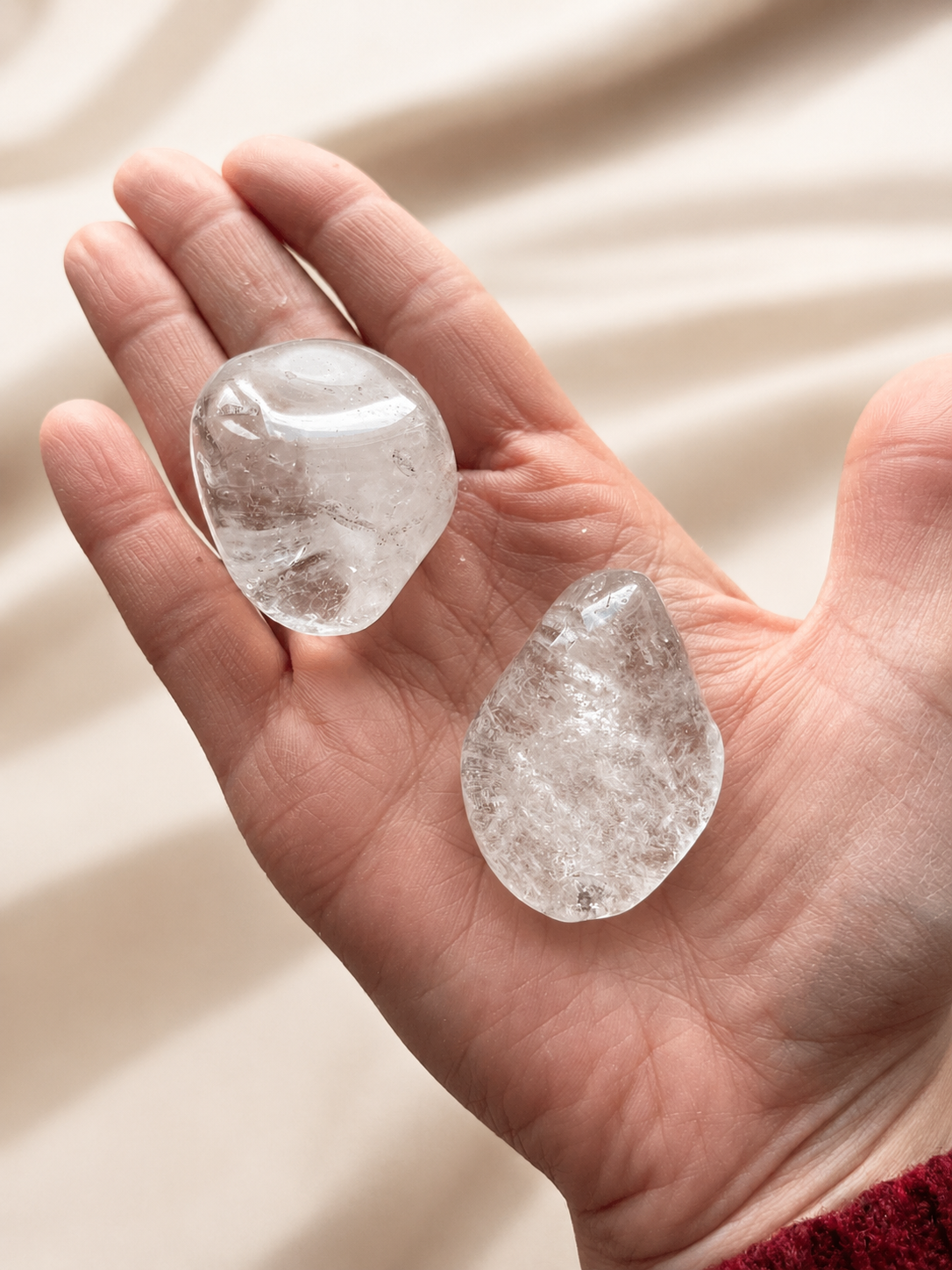 Cuarzo cristal rodado, otra vista de las piedras