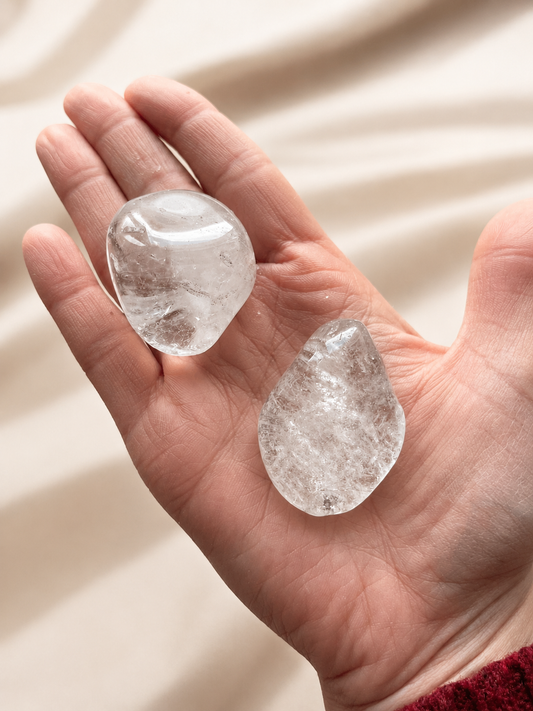Cuarzo cristal rodado, otra vista de las piedras