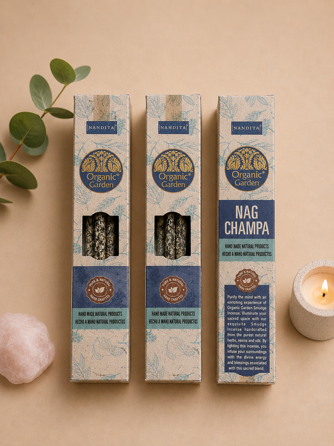 Varillas de incienso Nag Champa de Organic Garden