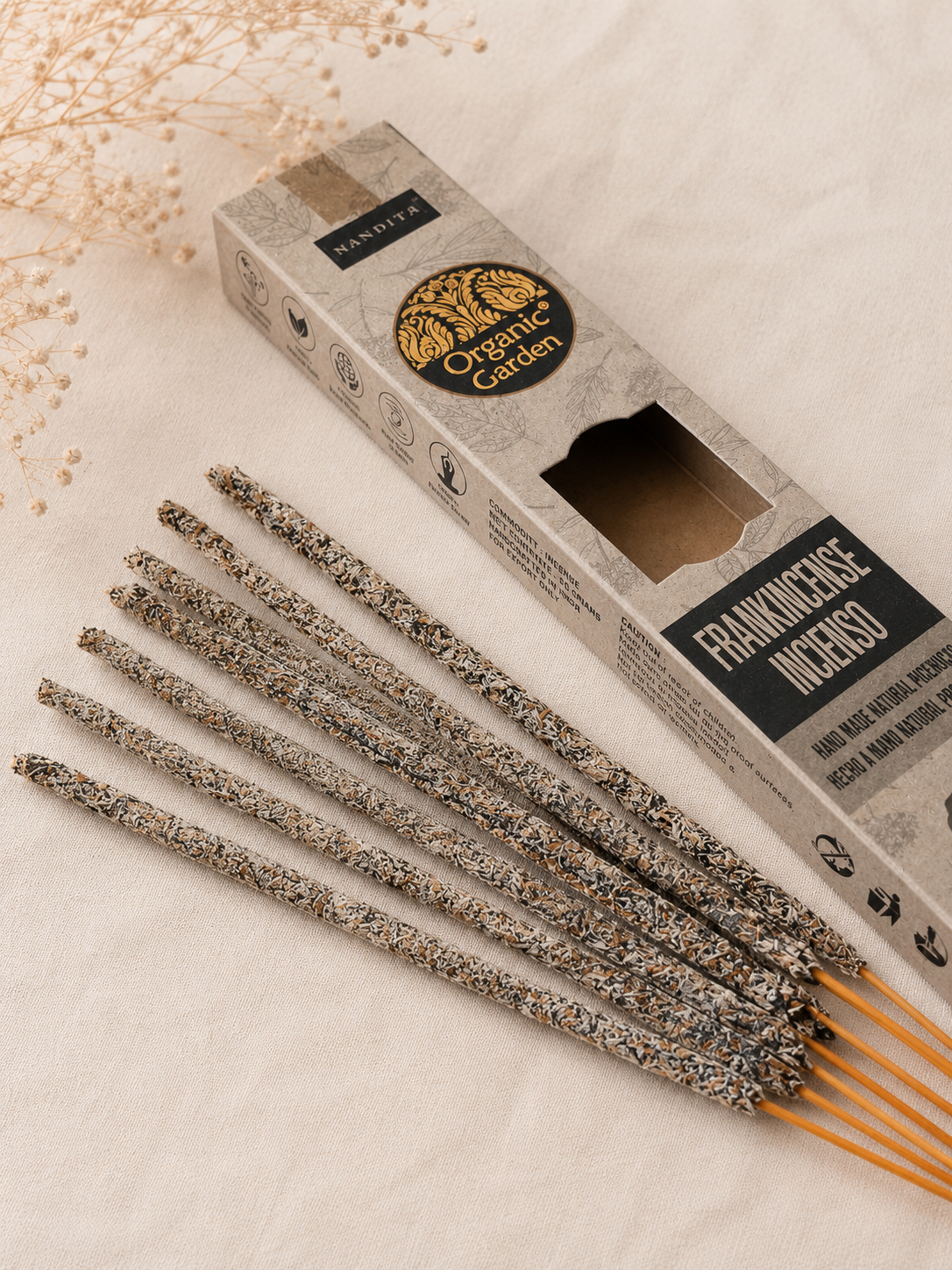 Caja de incienso de olíbano de Organic Garden
