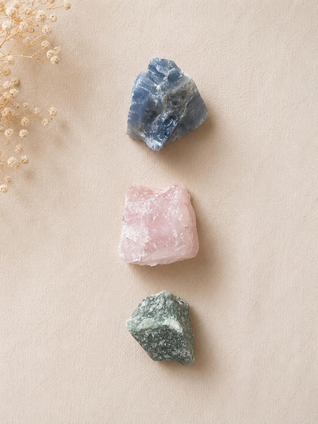 Pack de minerales antiestrés, otra vista de las piedras