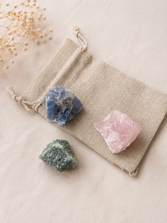 Pack de minerales antiestrés con cristales naturales